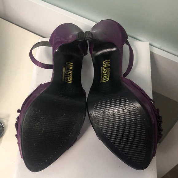 Unlisted by Kenneth Cole Purple Heels with Ankle Strap and Stiletto - Picture 4 of 4
